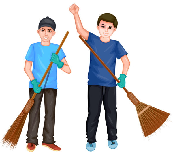 Мальчик с веником