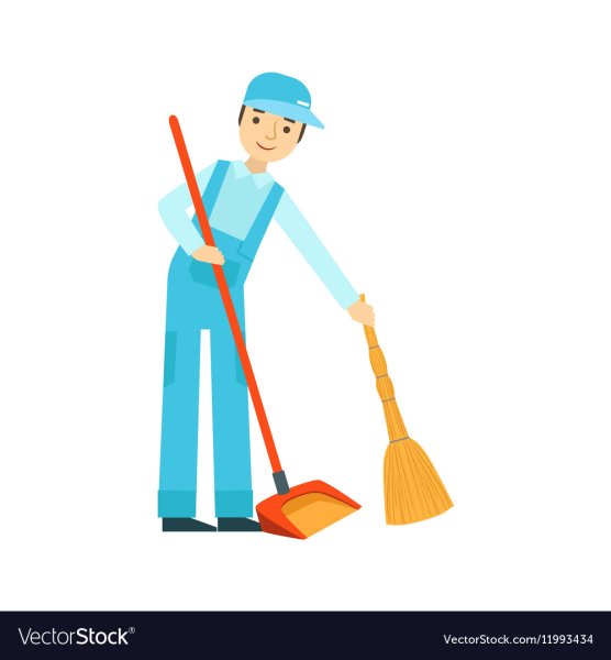 Пиктограммы уборка с метелкой