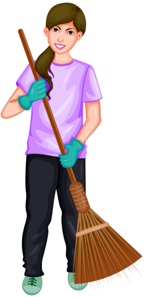 Уборщик мультяшный