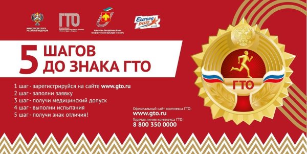 Золотой значок ГТО 2020