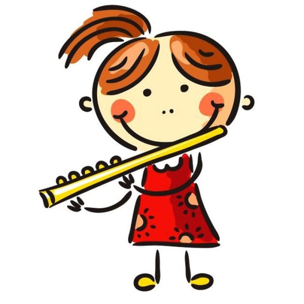 Девочка с дудкой
