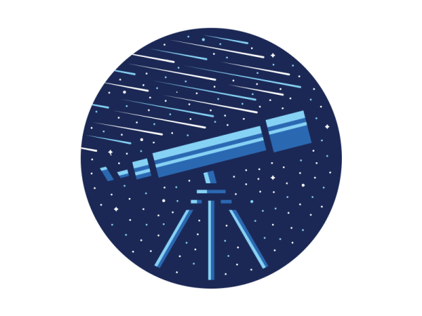 Телескоп значок