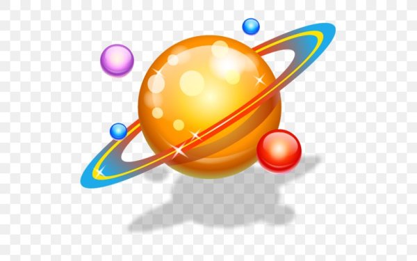 Планета мультяшка прозрачный