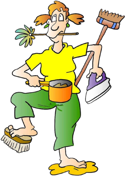 Уборка в доме мультяшные