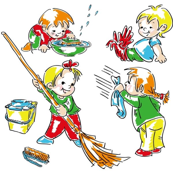 Уборка в детском саду рисунок