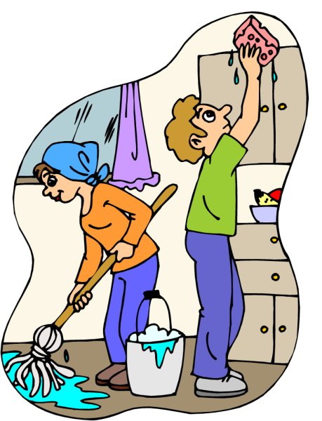 Уборка иллюстрация