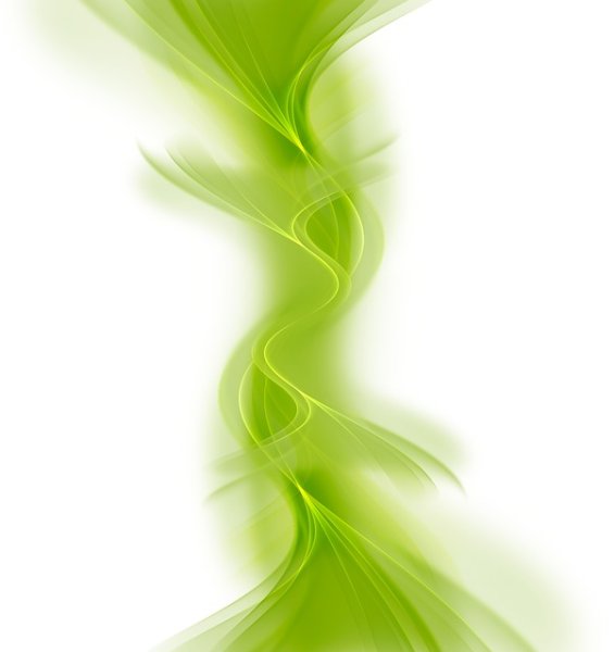 Зеленая волнистая линия