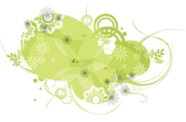 Салатовый орнамент