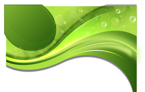 Абстрактные линии зеленые