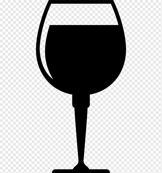 Фужеры на прозрачном фоне