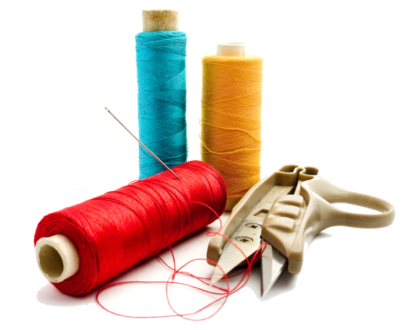 Нитки иголки ножницы