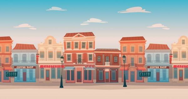 Мультяшная улица