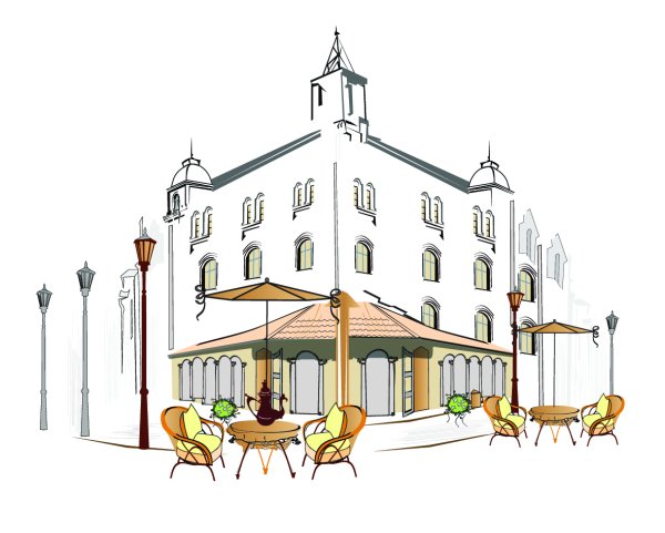 Отель иллюстрация