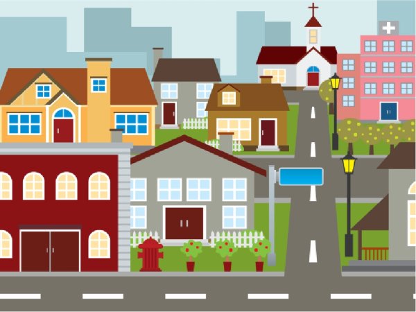 Улица города для детей