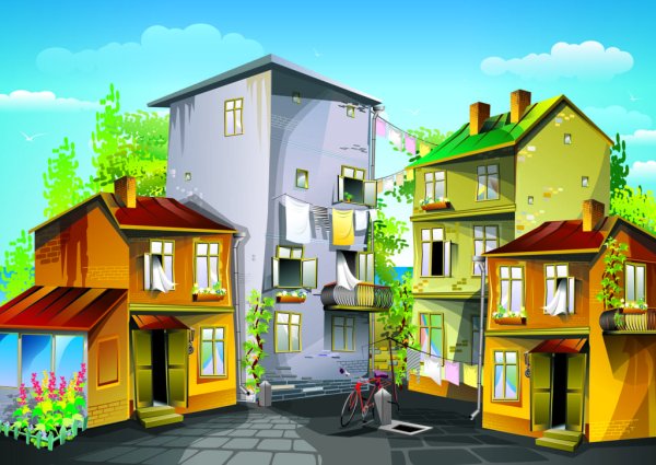 Домик многоэтажный