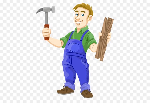 Человек с молотком