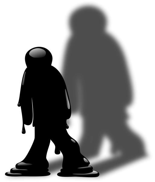 В тени человека