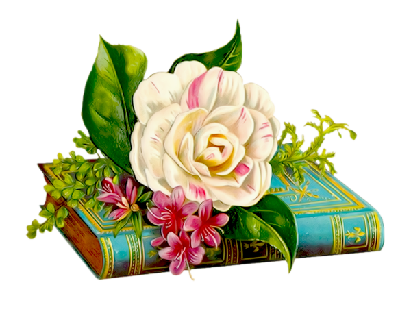 Книга с цветами