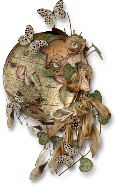 Винтаж на прозрачном фоне