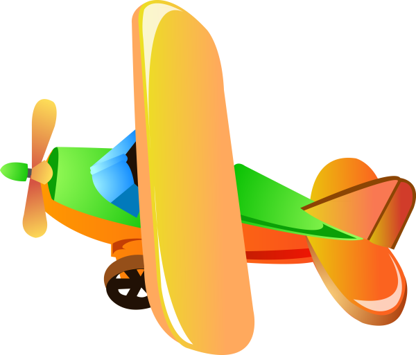 Самолет детский вектор