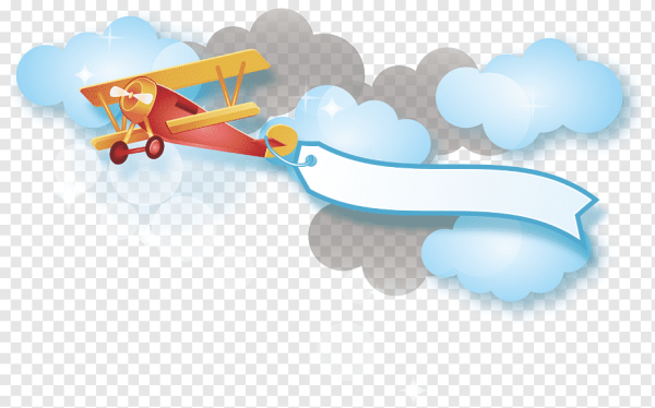 Самолетик с лентой