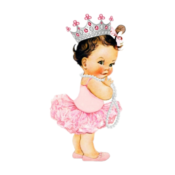 Девочка с короной мультяшная