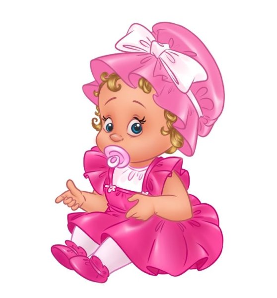 Девочка малышка мультяшная