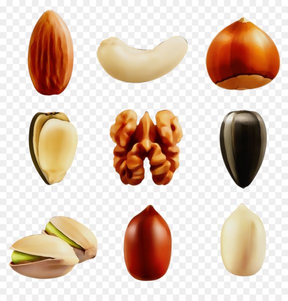 Орехи без фона