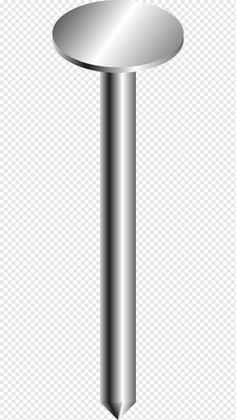 Гвоздь на прозрачном фоне