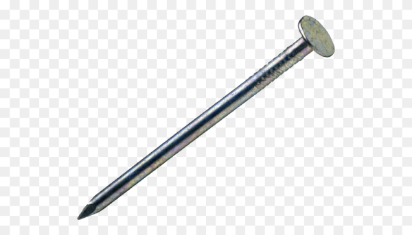 Гвоздь на прозрачном фоне