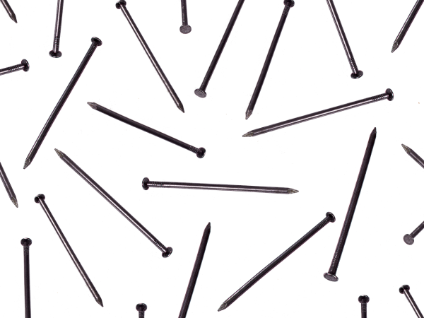 Гвоздь на прозрачном фоне