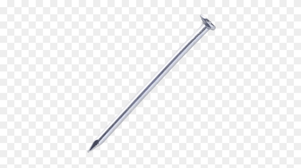 Гвоздь на прозрачном фоне