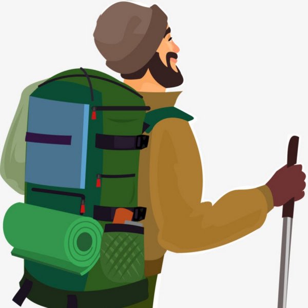 Турист мультяшный