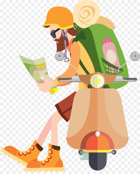 Путешественник вектор