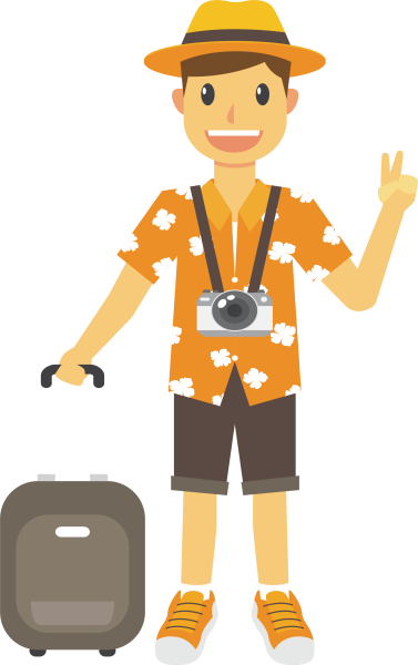 Путешественник мультяшный