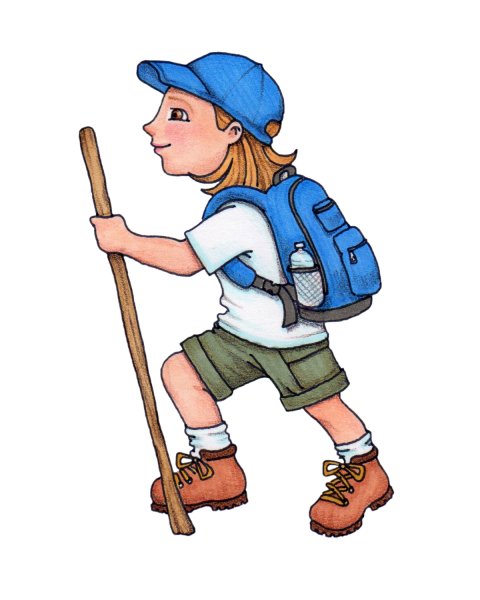 Турист мультяшный