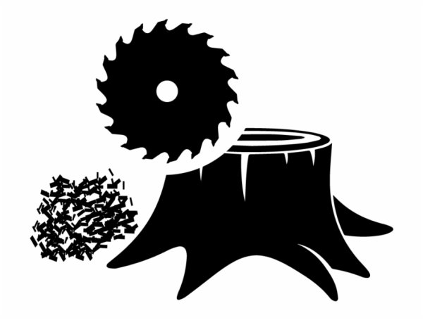 Пень вектор