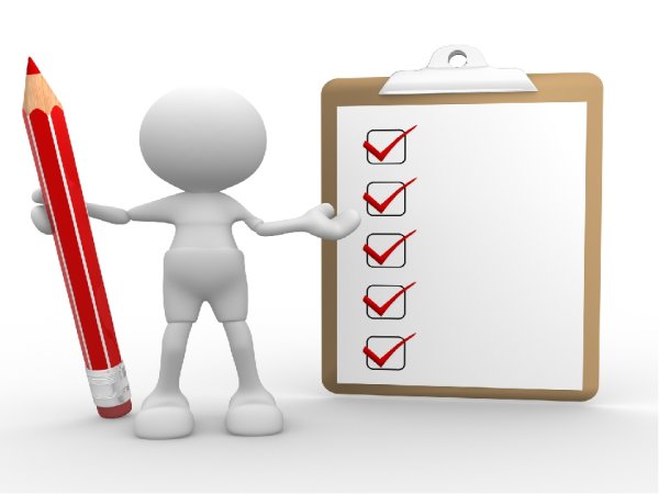 Планшет с галочками