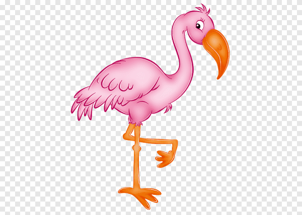 Фламинго мультяшный