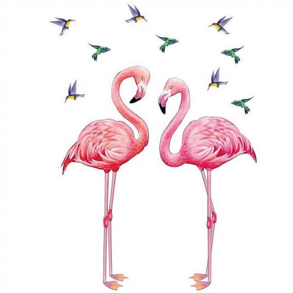 Фламинго мультяшный