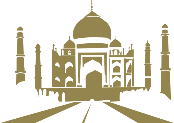 Taj Mahal силуэт