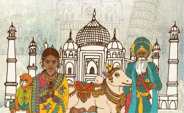 Индия мультяшная