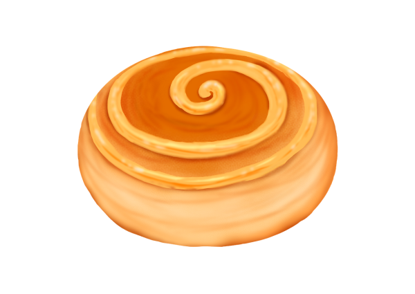 Булочка мультяшный