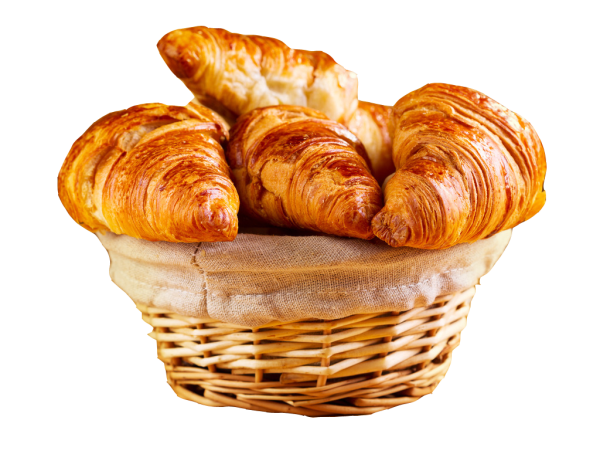 Круассан на прозрачном фоне