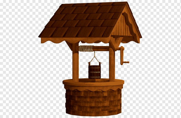 Деревянный колодец вектор