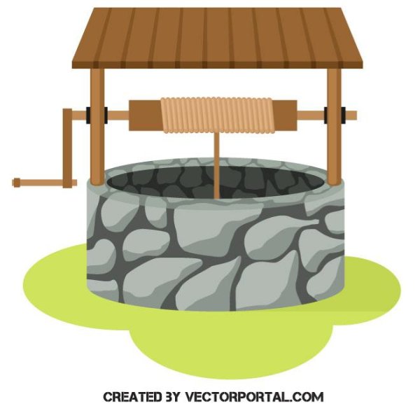Колодец иллюстрация