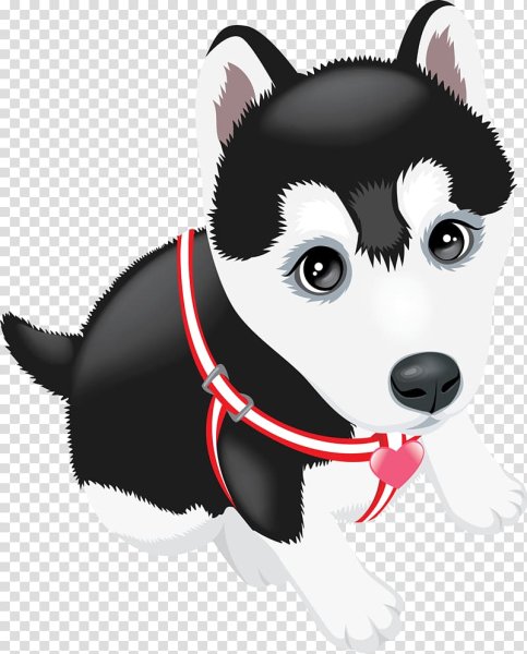 Мультяшные собачки хаски