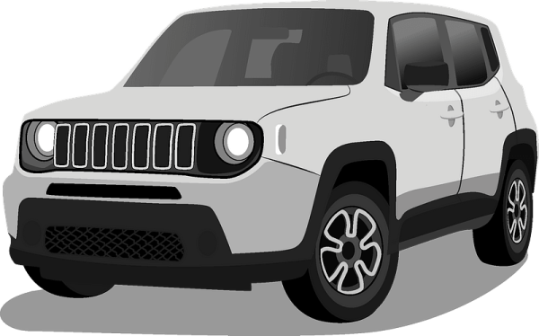 Джип на прозрачном фоне