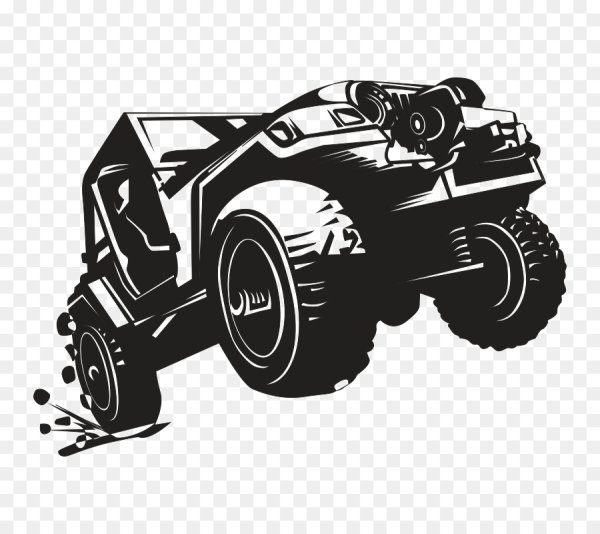 Джип 4х4 вектор