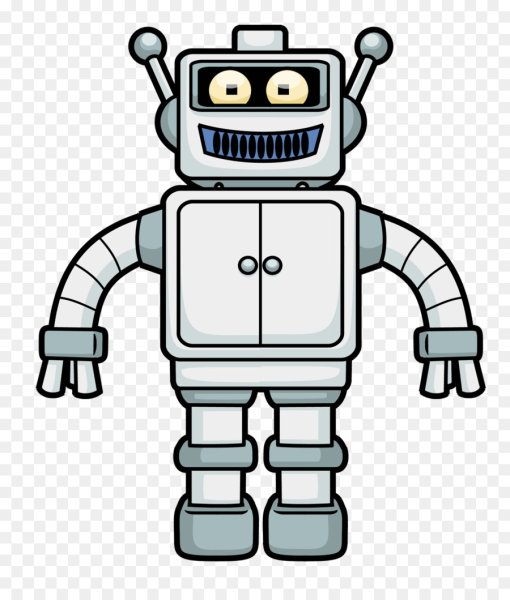 Робот на прозрачном фоне
